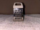 Miniature Metal Cheese Grater Decor With White Plastic Handle 2 75  Tall