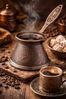 Turkish Copper Coffee Pot  Traditional Design Turkish Kitchen Appliances For Mak
