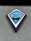 Jim Kaufmann Intarsia Bead Inlaid Natural Stone Pendant  d And Signed Lapidary
