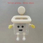 Wall Mounted Toothbrush Holder Suction Cup Bathroom Storage Box