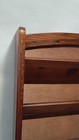 Vintage Wooden Hanging Mail And Key Holder With Three Tiers And Three Hooks 