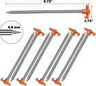20 Pack Tent Stakes Heavy Duty  10inch Tent Stakes Pegs  Metal Tent Spikes Groud