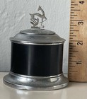 Vintage Art Deco Phi Delta Gamma Vanity Makeup Face Powder Box Container Rare