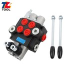 Bspp 2 Spool 11gpm 3600 Psi Hydraulic Directional Control Valve Double Acting