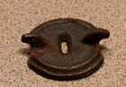Antique Cast Iron Coin Bank Plug Stopper Feb 2 1875 Patent Date