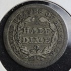 1853-o Arrows Seated Liberty Silver Half Dime Vf E335 Jnm