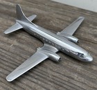 Vintage 1950s Convair R4y Navy Transport  Allyn Metal Chrome Desk Model Airplane