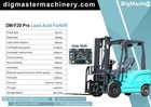 2025 New Side Shift 4000lbs Rated Capacity Electric Forklift Lifter Lift Truck