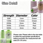 9km Dwlife Braided Dacron Kite String 120lb 120lb 500ft 1 5mm Dia    Green