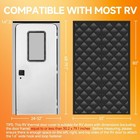Rv Door Cover     Insulated Covers For Inside Camper   Black 