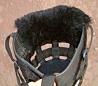 Black Merino Sheepskin Noseband Pad Fits Best Friend Horse Grazing Muzzle Others