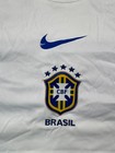 Nike Dri-fit Brasil Cbf Football Training Shirt Jersey White Blue Size Xxl 2xl