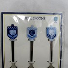 New Hanukkah Dreidel 5    Tea Spoons - Set Of 3 - Blue Designs - Holiday Judaism