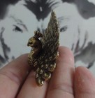 Vintage Style Solid Brass Copper Open Wings Peacock Animal Figurine Statue