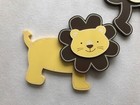 Kidsline Baby Nursery Wall Decor Monkey Giraffe Lion Yellow Orange Brown