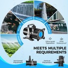 Pond Pump  2600 Gph Adjustable Flow Submersible Water Pump With Filter Bag  C   