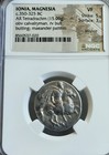 Ionia Magnesia Calvaryman   Bull Tetradrachm Ngc Vf Ancient Silver Coin