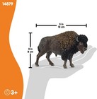 Wild Life - Large  5  North American Bison Figurine  Realistic  Hand-painted Har