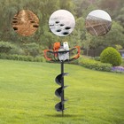 4 6 8  Drilling Bit For Garden Gas Power Earth Auger Post Fence Hole Digger 3pc