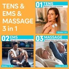 Tens Ems Unit Muscle Stimulator Pain Relief 24 Modes Rechargeable Dual Channel