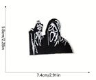 Scream Horror Movie Ghost Face With Knife Embroidered Iron On Patch