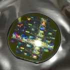 5 Inch Silicon Wafer With Large Colorful Die  Green brown Tint  As Pictured