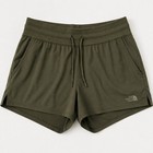 The North Face Womens Shorts Large Olive Green Running Athletic Hiking Unlined