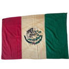 Vintage Flag Of Mexico Cotton Size  34  X 22   1940s   1960s 