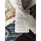 Pottery Barn Love Handcrafted Reversible King cal King Quilt