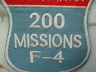 Us Air Force Southeast Asia 200 Missions F-4  Vietnam War  Patch 