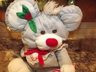 Fisher Price Vintage 1987 Puffalumps Christmas Mouse W  Candy Cane 8016 So Cute
