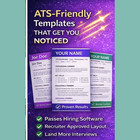 Professional Resume Templates Bundle   Ats Cv   Cover Letter   Interview Guides