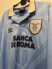 Lazio 1994 Home Longsleeve  10 Gascoigne Size L  57 X 73 75 Cm 