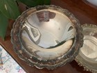 Vintage Oneida Silversmith   s Silverplated Compote Footed Bowl   Small Bowl Set