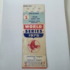1975 World Series Game 2 Ticket Stub Fenway Red Sox