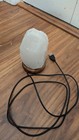 Usb White Himalayan Salt Lamp Crystal Rock Wooden Base Night Light