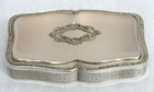 Fine Vintage German Silver   Rock Crystal Ladies Trinket Box