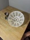 Manganese Or Uranium 3 Chain Ceiling Light Fixture Art Deco