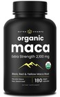 Organic Maca Root Capsules 2100mg - Extra Strength Gelatinized Supplement  180 C