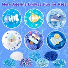6-pack Blue Slime Kit For Kids  Butter Cloud Squishy Birthday Gift Set