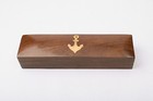 Brass   Copper Boatswain Whistle W  Wooden Box  Bosun Call Pipe  Nautical Navy