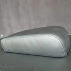 Armrest Lid Leather Cover For Vw Amarok 2010-2020 Black Leather With Grey Stitch