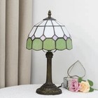 Vintage Tiffany Style Stained Glass Table Warm Lamp Bedside Night Light Decor