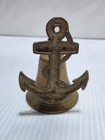 Vintage Brass Anchor Bell Nautical Ship Boat Wall Mount Decor Missing Clapper 5 