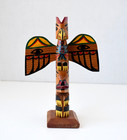 Vintage Alaskan Pwc Cedar Totem Pole Thunderbird And Wolf 1930 s Perfect 7x5
