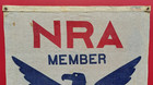 Original 1933 Fdr National Recovery Administration Nra Blue Eagle Banner