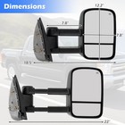 Towing Mirror Pair 2007-2012 Chevrolet Silverado Gmc Sierra 1500 2500 3500 Yukon