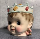 Extremely Rare - Vintage Ucagco Princess Girl Cookie   Biscuit Jar - Japan Py 