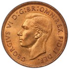 Great Britain  1951 George Vi Penny  Pcgs Ms 65 Red  120 000 Mintage 