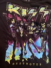 Kiss Destroyer Black Tee Shirt Sz S Small Gene Simmons Paul Stanley 70s Rock